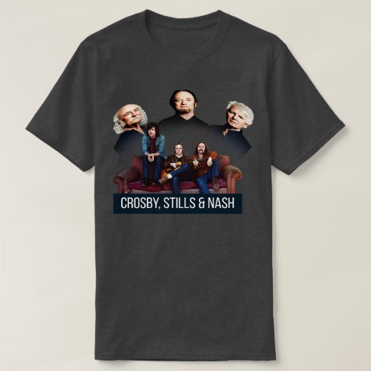 crosby stills en nash oud vs nieuw 1 TShirt (Design voorkant)