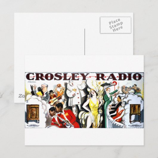 Crosley Radio Briefkaart (Voorkant / Achterkant)