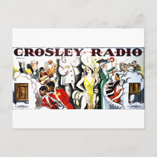 Crosley Radio Briefkaart (Voorkant)