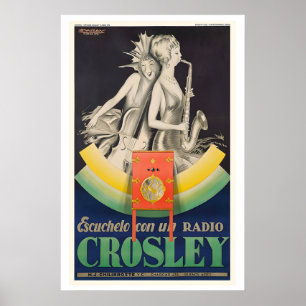 Crosley Radio Vintage reclameposter door Poster