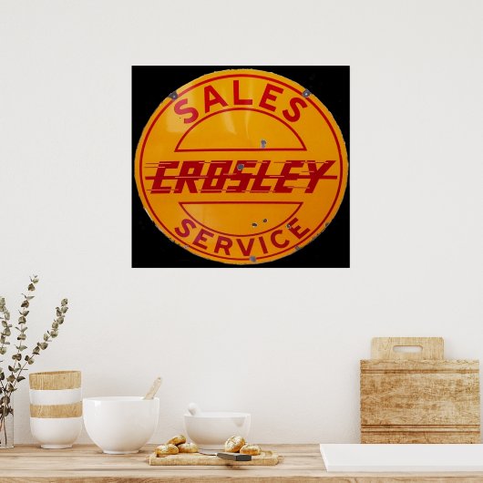 crosley-verkoop- en serviceteken poster (Keuken)