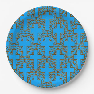 Cross 17 Blue/Gold-PAPER BORDEN Papieren Bordje