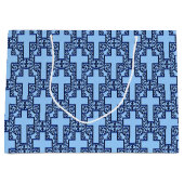 Cross-18-Blue-GIFT BAG L Groot Cadeauzakje (Voorkant)