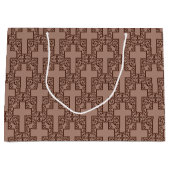  Cross-20-Brown-GIFT BAG L Large Cadeautasje (Voorkant)