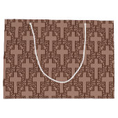  Cross-20-Brown-GIFT BAG L Large Cadeautasje (Achterkant)