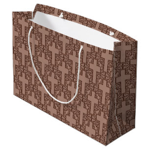  Cross-20-Brown-GIFT BAG L Large Cadeautasje