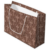  Cross-20-Brown-GIFT BAG L Large Cadeautasje (Voorkant Gekanteld)