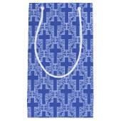  Cross-4-Blue-GIFT BAG s Klein Cadeauzakje (Voorkant)