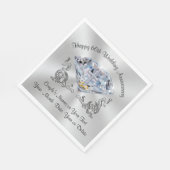 Cross 60e Jubileum servetten gepersonaliseerd (Hoek)