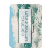 "Cross a zee" Inspirerend Quote Flexibel Magneet (Verticaal)