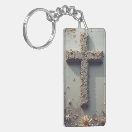 cross-acryl-Sleutelhanger Sleutelhanger (Voorkant Links)