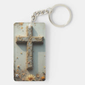 cross-acryl-Sleutelhanger Sleutelhanger (achterkant)