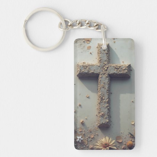 cross-acryl-Sleutelhanger Sleutelhanger (Voorkant)