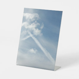 Cross Among Clouds Photo Reclamebord Met Voetstuk