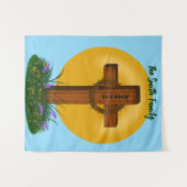 Cross and Crown of Thorns Wandkleed (Voorkant (horizontaal))