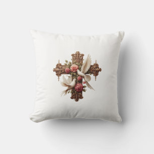 Cross and Doves PNG Clipart - Religious Christian Kussen