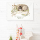 Cross and Tomb | Resurrection Day Spandoek (Insitu)