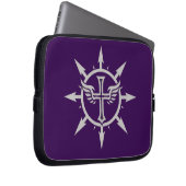 "Cross and Wings Emblem" Electronics Bag Laptop Sleeve (Voorkant Rechts)