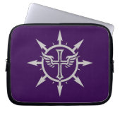 "Cross and Wings Emblem" Electronics Bag Laptop Sleeve (Voorkant)