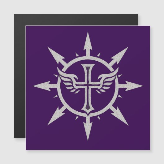 "Cross and Wings Emblem" Magnet (Voorkant / Achterkant)