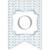 Cross-banner-blauw en zilver vlaggetjes (Derde vlag)