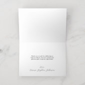 Cross Banner Script Religieus Dankjewel Foto Roze Folie Wenskaart (Binnenlaag)