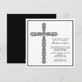 Cross Baptisme Christening Baby Baptisme Indeling Kaart (Voorkant / Achterkant)