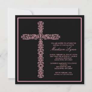 Cross-Baptisme Christening Girl Baptisme Inture Kaart