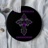 Cross/Bewustzijn...Fibro Knop Ronde Button 6,0 Cm (In situ)