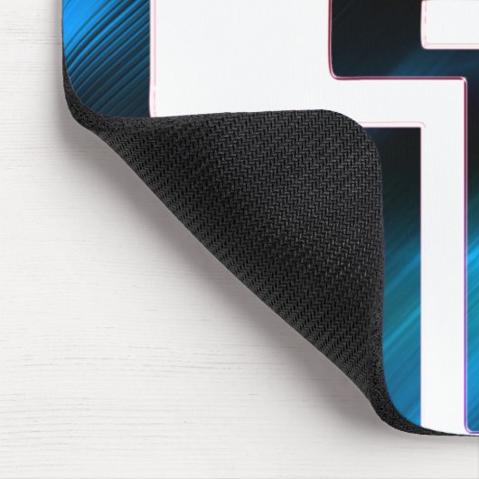 Cross black dark blue muismat (Hoek)