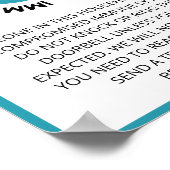 Cross Blue Heart Compromisimmunsysteem Poster (Hoek)