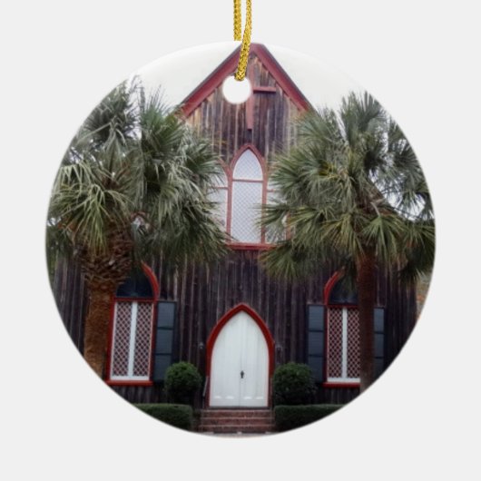 Cross - Bluffton, South Carolina Keramisch Ornament (Voorkant)