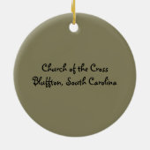 Cross - Bluffton, South Carolina Keramisch Ornament (Achterkant)