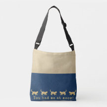 Cross Body Bag Gold Cats Je had me bij Meow