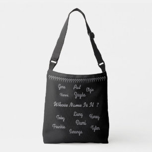 Cross Body BAG/namen op voorzijde/metropolig ontwe Crossbody Tas