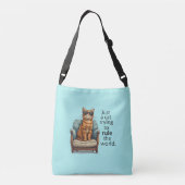 Cross Body Cat Theme Cat Boss Tas (Achterkant)