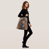 Cross-body tas voor haar "Ik hou van mijn kat" aan (Op model)
