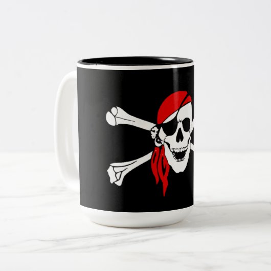 Cross Botten Pirate Mok (Voorkant links)