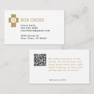 Cross Box Logo Christelijke Uitreikingsdienst Visitekaartje