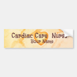Cross Caduceus Cardiac Care Nurse Bumpersticker