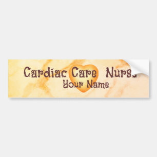 Cross Caduceus Cardiac Care Nurse Bumpersticker