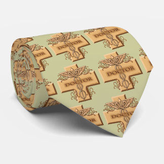 Cross caduceus doctor stropdas
