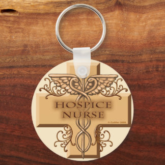 Cross Caduceus Hospice Nurse Sleutelhanger