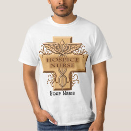 Cross Caduceus Hospice Nurse T-shirt
