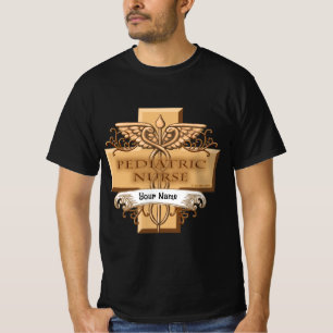 Cross Caduceus Pediatric Nurse T-shirt