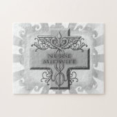 Cross Caduceus Verpleegkundige Verloskundige Legpuzzel (Horizontaal)