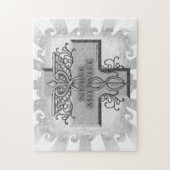 Cross Caduceus Verpleegkundige Verloskundige Legpuzzel (Verticaal)