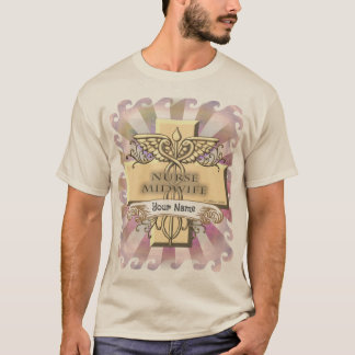 Cross Caduceus Verpleegkundige Verloskundige T-shirt