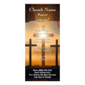 Cross Calvary Pasen Rack Card, Doe mee met onze di Reclamekaart (Voorkant)