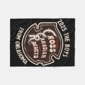Cross Canadian Ragweed de jongens uit Oklahoma Con Fleece Deken (Voorkant (Horizontaal))